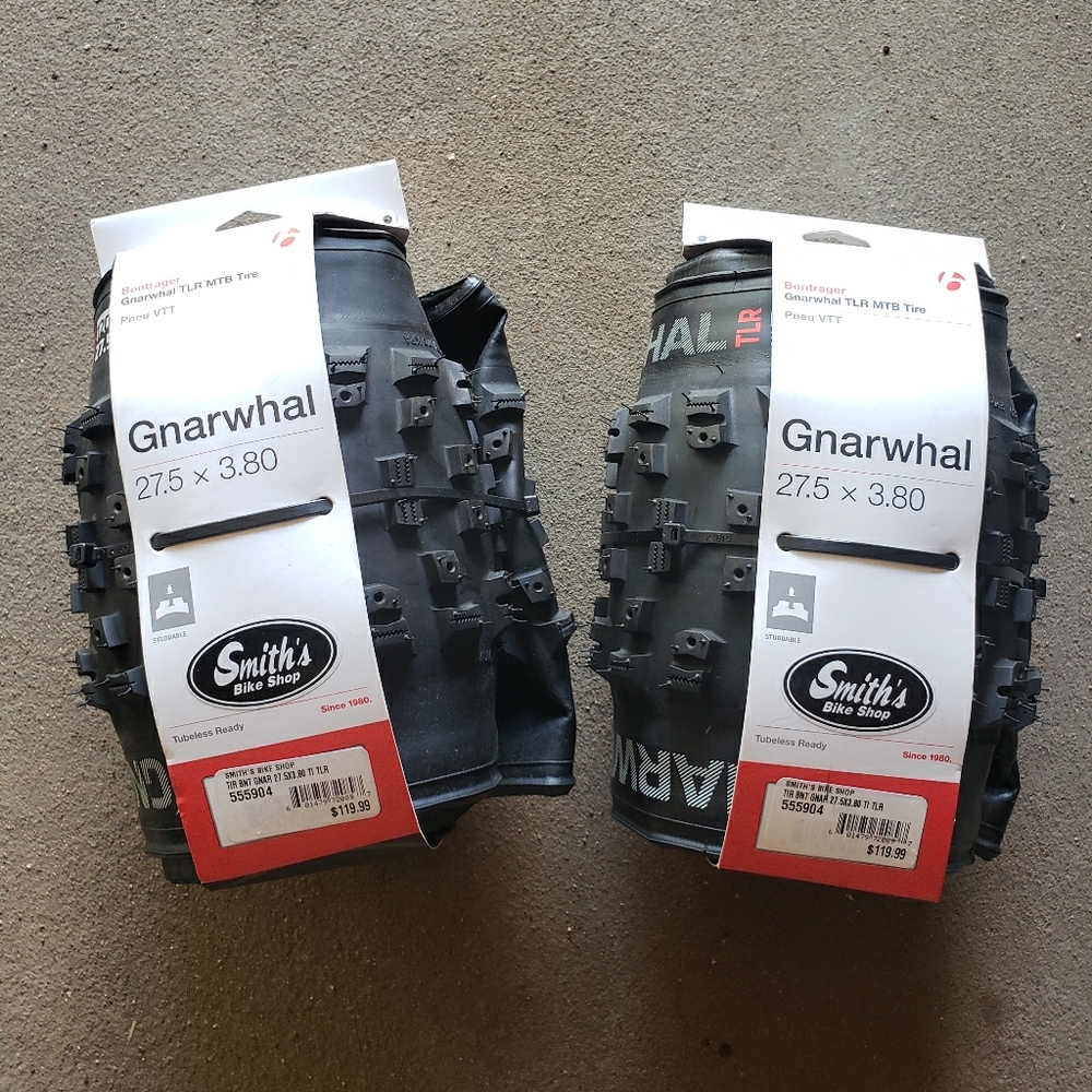 SOLD NWT Bontrager Gnarwhal Fat Tires 27.5 x 3.8